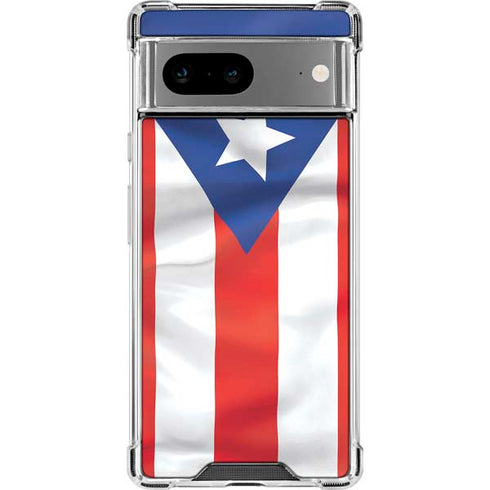 Puerto Rico Flag Google Pixel 7a Clear Case